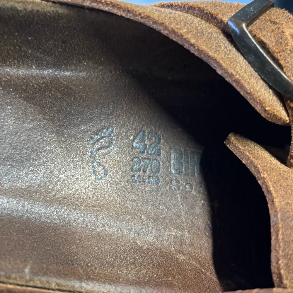 Birkenstock Tan Suede Clogs size 42 - Picture 8 of 8